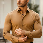 Casual Printing Of Men's Long-sleeved Shirts