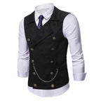 Men's Suit Double Breasted Chain Vest