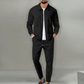 Coat Men's Autumn Zipper Pocket Lapels Slim-fit Cardigan Jacket Suits